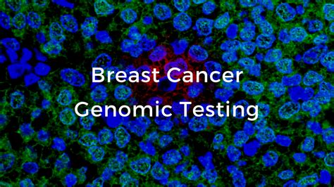 Genomic Testing The Breast Cancer School For Patients