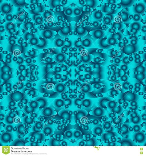 Abstract Turquoise Seamless Pattern Stock Illustration Illustration