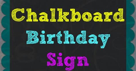 chalkboard birthday sign   smartphone