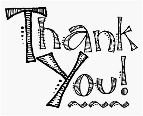 Vector Thank You Icon Black And White Thank You Clipart Hd Png