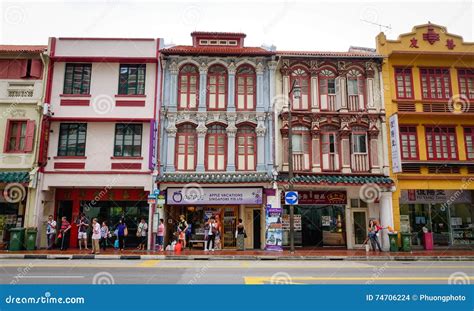 Old Houses At Chinatown In Singapore Editorial Stock Image Image Of
