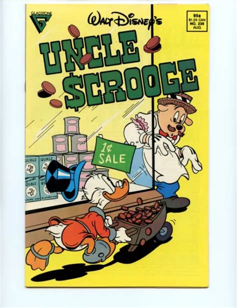 Walt Disneys Uncle Scrooge 236 Comic Book 1989 Vf Schroeder Gladstone