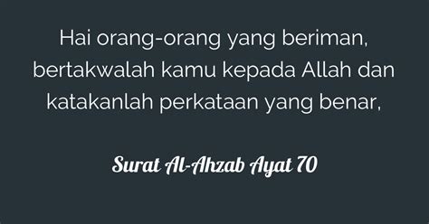 Surat Al Ahzab Ayat 70 Beserta Artinya 49 Koleksi Gambar