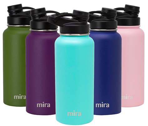 Mira 32 Oz Stainless Steel Insulated Sports Water Bottle Metal