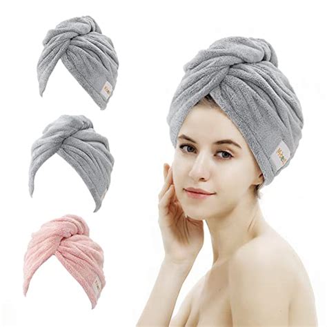 M Bestl 3 Pack Microfiber Hair Towelhair Towel Wraphair Drying Towel
