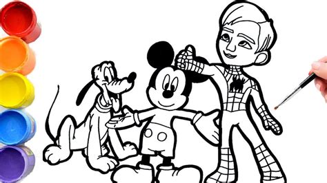 Dibujando A Spidey Y Sus Increíbles Amigos Spiderman Vs Mickey Mouse