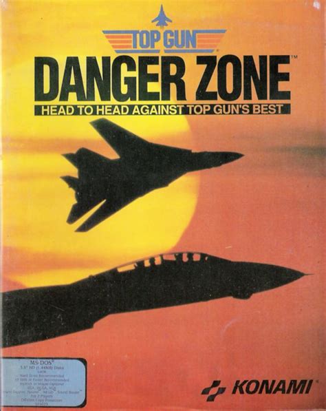 Top Gun Danger Zone 1991 Dos Box Cover Art Mobygames
