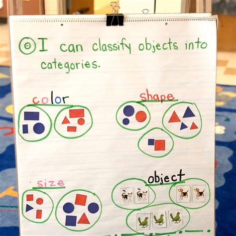 I Can Classify Objects Into Categories We Are Finishing Up Our Unit On Sorting And Our Anchor