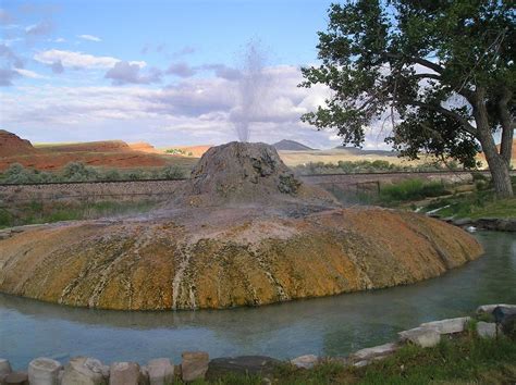 Thermopolis Wy Hot Spring Fountain North Of Thermopolis Photo