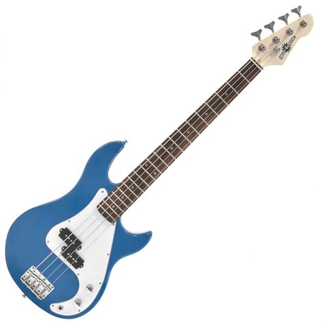 34 La Bass Guitar By Gear4music Blue Ex Demo Na