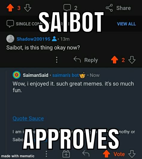Saiman Sees Is Next Make Memes That Saibot Approves So Saiman Wouldnt