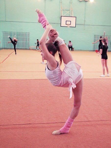 Needleoversplit In Pink Legwarmers Gymnastics Flexibility Workout Gymnastics