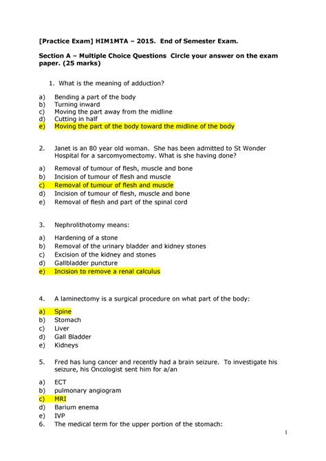Sample Practice Exam Questions And Answers Practice Exam