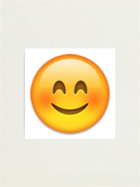 Happy Emoji Photographic Print For Sale By Nojams Redbubble