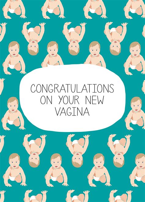 Congratulations On Your New Vagina Card Scribbler