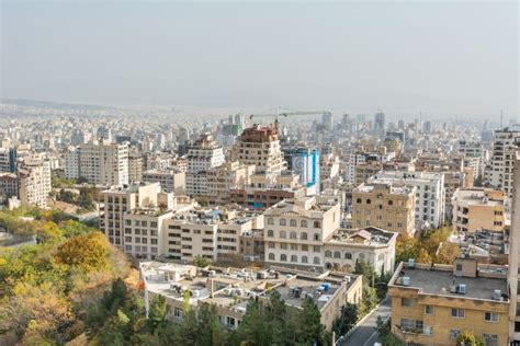 City View Of Tehran City With Modern Buildings Iran View Form