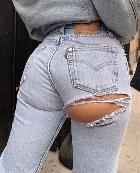 Butt Ripped Jeans Ideas For Girl On Stylevore