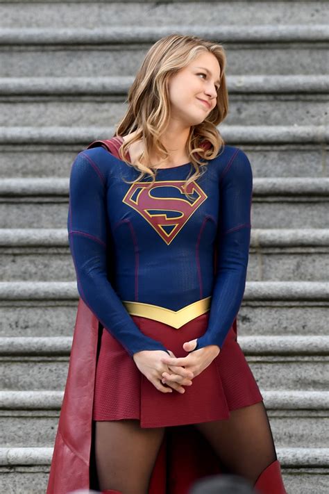 Melissa Benoist Films Supergirl Finale Scenes Of The Third Season 「スーパーガール」シーズン 3 も、ついに最終回を撮影中の