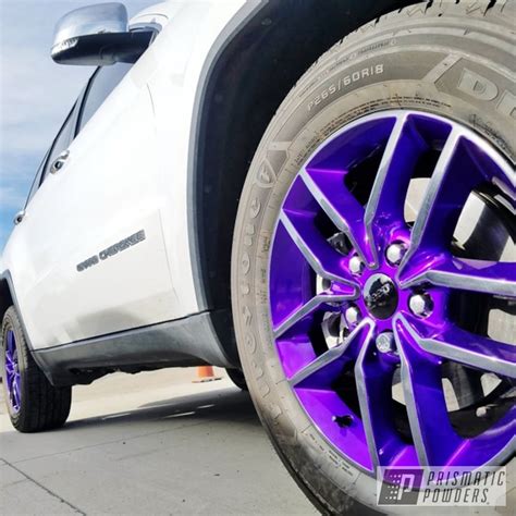 Jeep Cherokee Wheels Done In Illusion Purple Clear Vision And Gloss