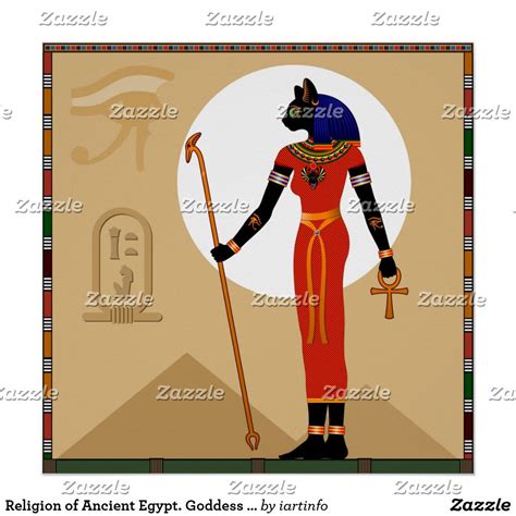 Religion Of Ancient Egypt Goddess Bastet Poster Zazzle Ancient
