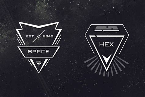 12 Sci Fi Badges с изображениями