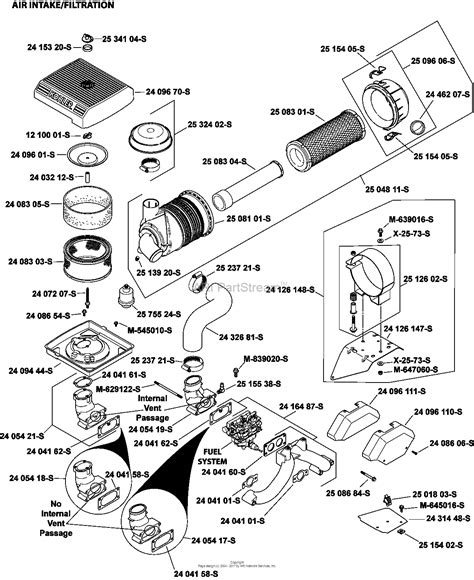 Kohler Ch750 3006 Basic 27 Hp 201 Kw Parts Diagram For Air Intake