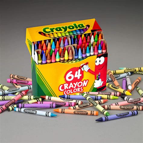 64 colors in crayon box