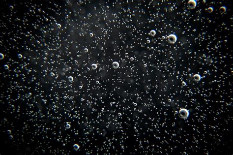 Premium Photo Black Abstract Background With Bubbles