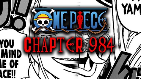 One Piece Chapter 984 Readingreview Yamato Face Reveal Holy Shh