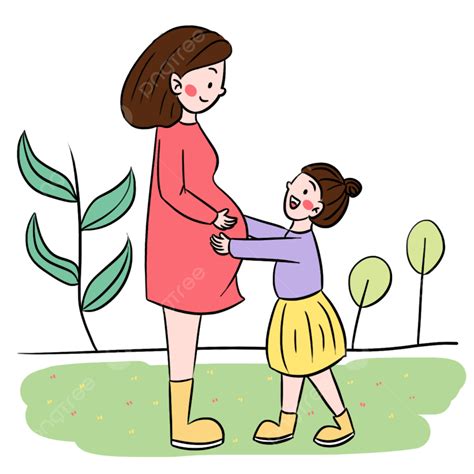 Mother And Daughter Clipart Transparent Png Hd Warm Interaction Scene