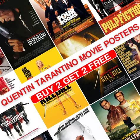 Quentin Tarantino Movie Poster Retro Classic Film Print Picture T