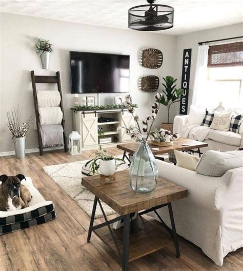 30 Cozy Modern Farmhouse Living Room Decorating Ideas With Tv Farm