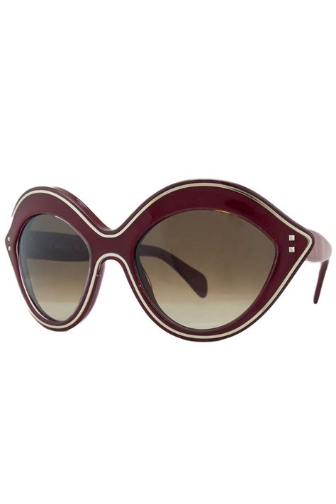 Valentino Ladies Dayton Oval Sunglasses In Red Oval Sunglasses Sunglasses Valentino