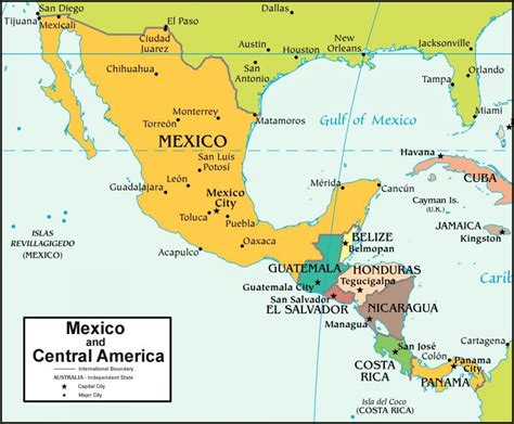 Mexico Map With Countries