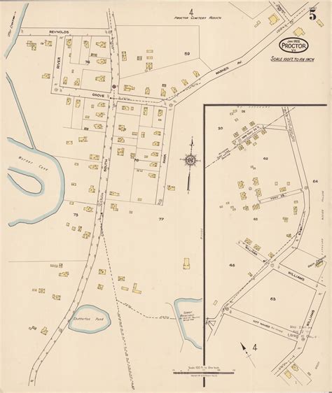 Image 5 Of Sanborn Fire Insurance Map From Proctor Rutland County