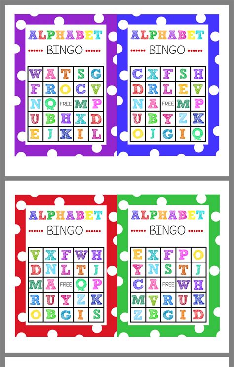 Pin By Patty Wright On Preschool Activites Alphabet Bingo Bingo