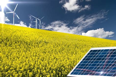 Energia Rinnovabile E Sviluppo Sostenibile Fotografia Stock Immagine