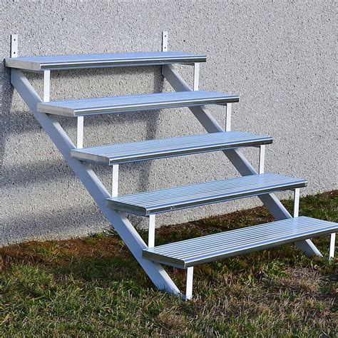 Aluminium Stair Riser 5 Steps White Collection 10 9 116