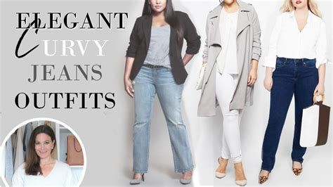 Elegant Curvy Plus Size Jeans Outfits Fashion Over 40 Youtube