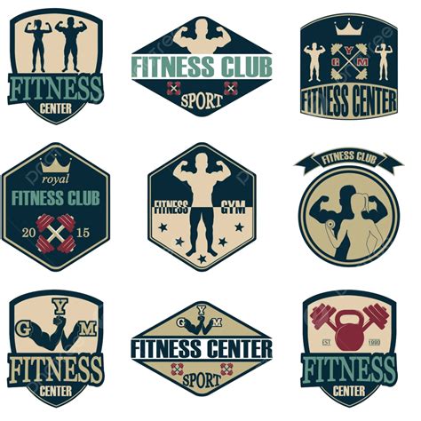 Fitness Gym Icons Dumbbell People Woman Vector Dumbbell People Woman
