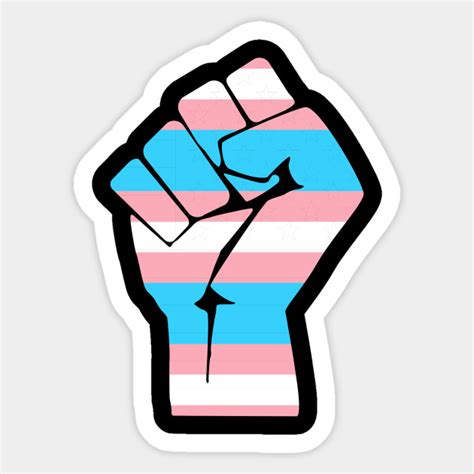 The pink and blue represent women and. Resist Fist Transgender Flag Trans Pride - Transgender ...