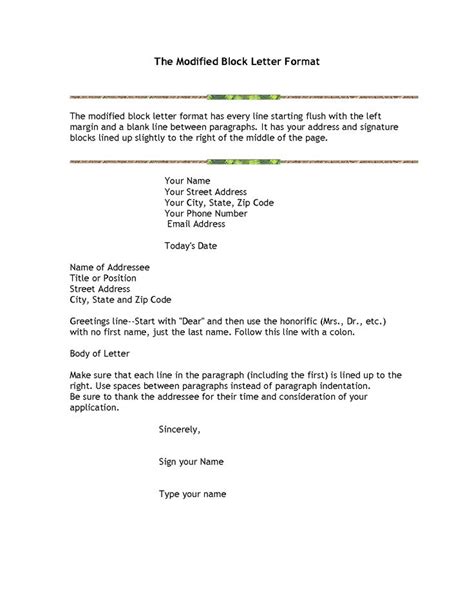 Another commonly used letter format is known as the modified block format, in which the body of the letter this semi block letter format template provides a sample of how to write a business letter. The 25+ best Format of formal letter ideas on Pinterest | Formal letter writing, A formal letter ...
