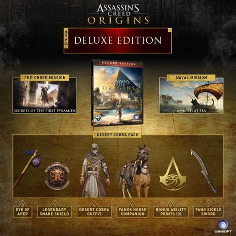 Assassin S Creed Origins Deluxe Edition Microsoft Xbox One New