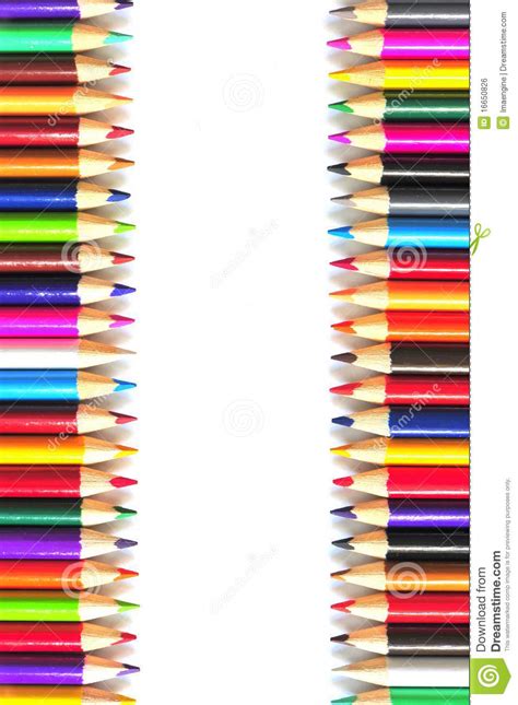 Colored Pencils Collection Stock Photo Image Of Isolated 16650826