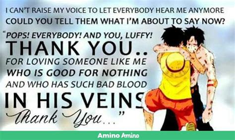 Sad Quote Of Ace One Piece Amino