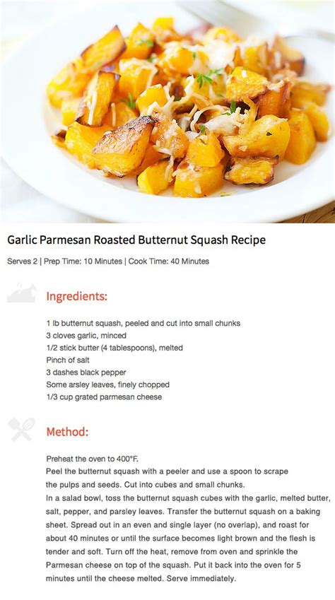 Garlic Parmesan Roasted Butternut Squash Vegan Dishes Food Dishes