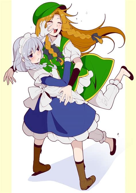 Izayoi Sakuya And Hong Meiling Touhou Drawn By Eichiyuu Danbooru
