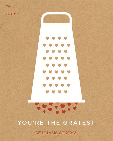 Your original love message can be played by a synthesized voice which will add more fun to your: Download Our Printable Valentines | Williams-Sonoma Taste