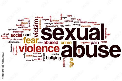 Sexual Abuse Word Cloud Stock Illustration Adobe Stock