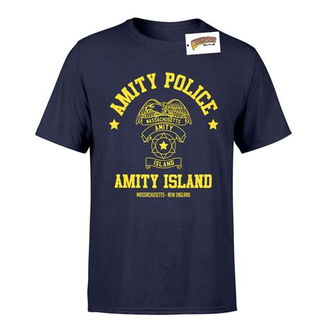 Amity Island Police T Shirt Lightning Tees